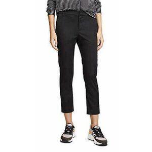 Vince pants women's 2 Tapered Boyfriend trousers black cotton blend career